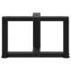 Sonata H Крака за холна маса T-образна 2бр черни 50x25x(30-31)см стомана
