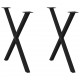 Sonata H Крака за трапезна маса с X-образна 2 бр 70x(72-73) см стомана