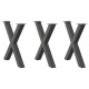 Sonata H Крака за трапезна маса с X-образна 3 бр 80x(72-73) см стомана