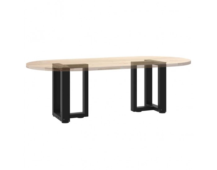 Sonata H Крака за холна маса T-образна 2бр черни 28x25x(42-43)см стомана