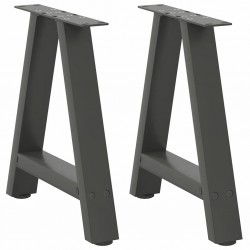 Sonata H Крака за холна маса A-образна 2бр антрацит 38x(42-43)см стомана - Piese pentru mese