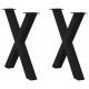Sonata H Крака за трапезна маса с X-образна 2 бр 80x(72-73) см стомана