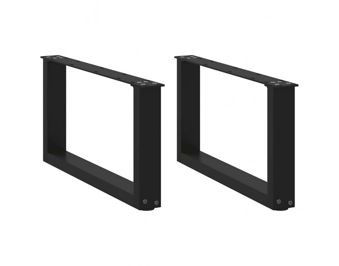 Sonata H Крака за холна маса с U-образна 2 бр черни 70x(30-31)см стомана