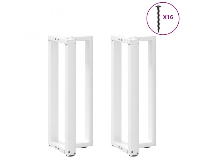 Sonata H Конзолна маса крака T-образна 2бр черни 25x28x(72-73)см стомана