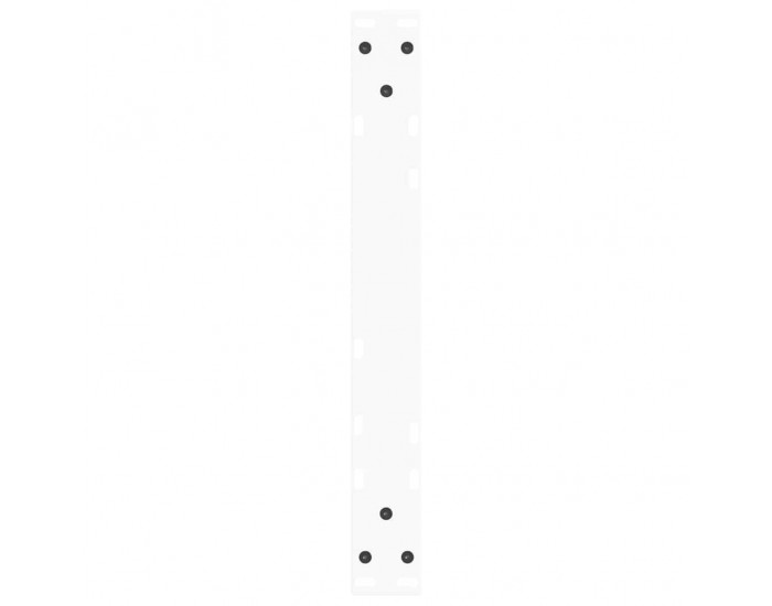 Sonata Picioare pentru măsuță de cafea în formă de V, 2 buc., alb, 60 x (42-43,3) cm, oțel