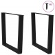 Sonata Picioare de masă în formă de V, 2 buc., negru, 90x(72-73,3) cm, oțel