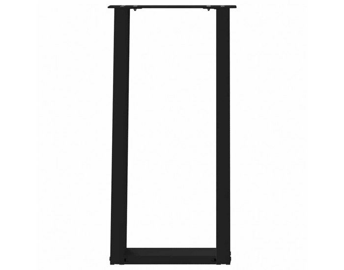 Sonata H Конзолна маса крака U-образни 2 бр. черни 28x(72-73) cm стомана