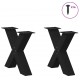 Sonata H Крака за масичка за кафе с форма на X 2 бр. черни