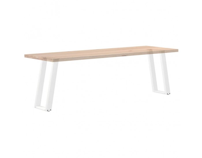Sonata H Конзолна маса крака U-образни 2 бр. бяла 38x(72-73) cm стомана