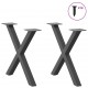 Sonata H Крака за масичка за кафе с форма на буквата X 2 бр. антрацит