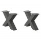 Sonata H Крака за масичка за кафе с форма на буквата X 2 бр. антрацит