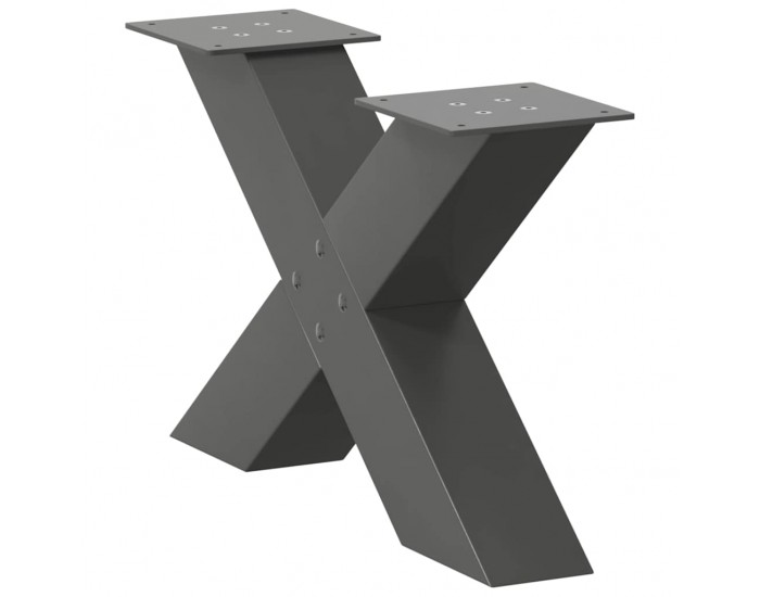 Sonata H Крака за масичка за кафе с форма на буквата X 2 бр. антрацит