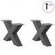 Sonata H Крака за масичка за кафе с форма на буквата X 2 бр. антрацит