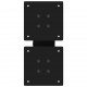 Sonata H Крака за масичка за кафе с форма на X 2 бр. черни 30x(30-31) cm