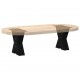 Sonata H Крака за масичка за кафе с форма на X 2 бр. черни 30x(30-31) cm