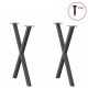 Sonata H Крака за маса за хранене с форма на X 2 бр. 57x(72-73) cm