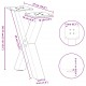 Sonata H Крака за масичка за кафе с форма на X 2 бр. черни 37x(30-31) cm