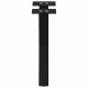Sonata H Крака за масичка за кафе с форма на X 2 бр. черни 37x(30-31) cm