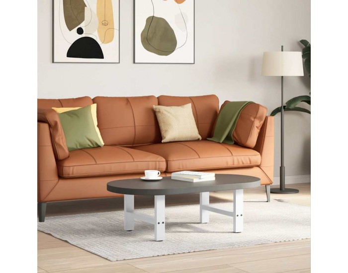 Sonata H Крака за масичка за кафе бели 2 бр. 50x(30-31) см стомана