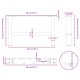Sonata H Крака за масичка за кафе бели 2 бр. 50x(30-31) см стомана