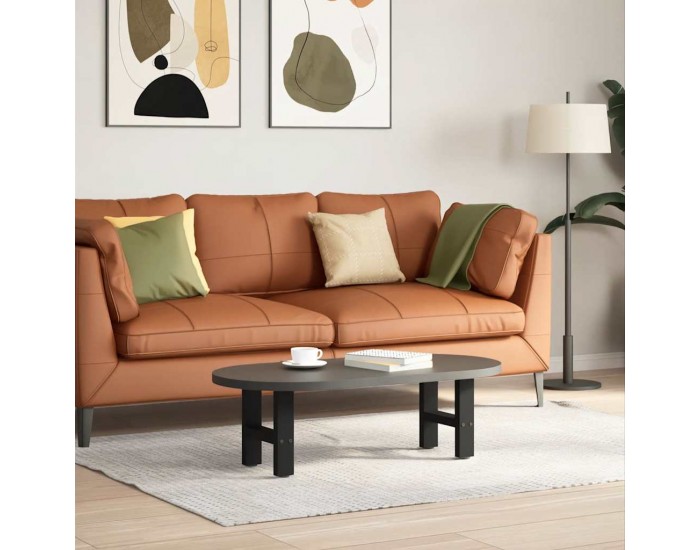 Sonata H Крака за масичка за кафе черни 2 бр. 40x(30-31) см стомана