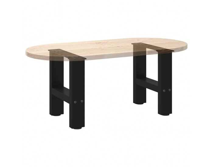 Sonata H Крака за масичка за кафе черни 2 бр. 40x(30-31) см стомана