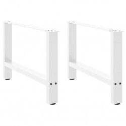 Sonata H Крака за масичка за кафе бели 2 бр. 70x(42-43) cm стомана - Piese pentru mese