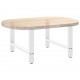 Sonata H Крака за масичка за кафе бели 2 бр. 70x(42-43) cm стомана