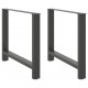 Sonata H Крака за трапезна маса Антрацит 2 бр. 90x(72-73) cm Стомана