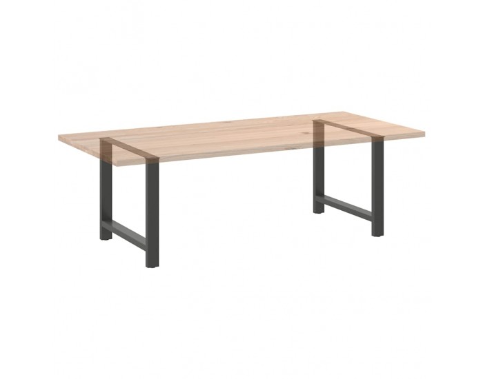 Sonata H Крака за трапезна маса Антрацит 2 бр. 90x(72-73) cm Стомана