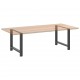 Sonata H Крака за трапезна маса Антрацит 2 бр. 90x(72-73) cm Стомана