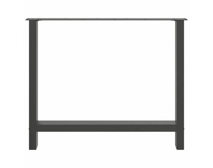 Sonata H Крака за трапезна маса Антрацит 2 бр. 90x(72-73) cm Стомана