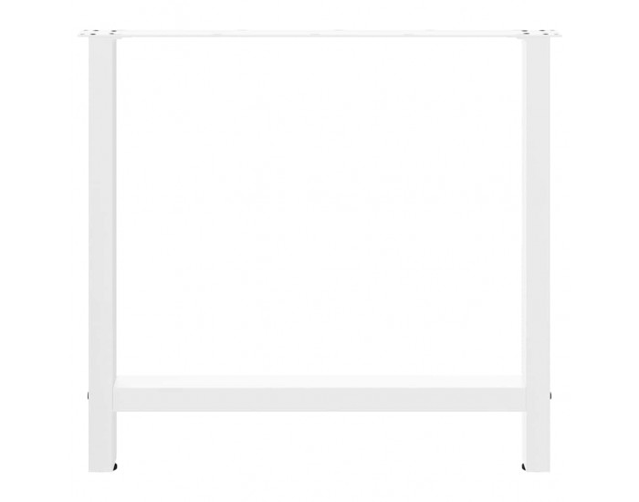 Sonata H Крака за трапезна маса бели 2 бр. 80x(72-73) cm стомана
