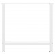 Sonata H Крака за трапезна маса бели 2 бр. 80x(72-73) cm стомана