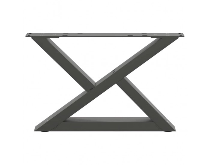 Sonata H Крака за масичка за кафе 2 бр. антрацит 50x(30-31,3) cm стомана