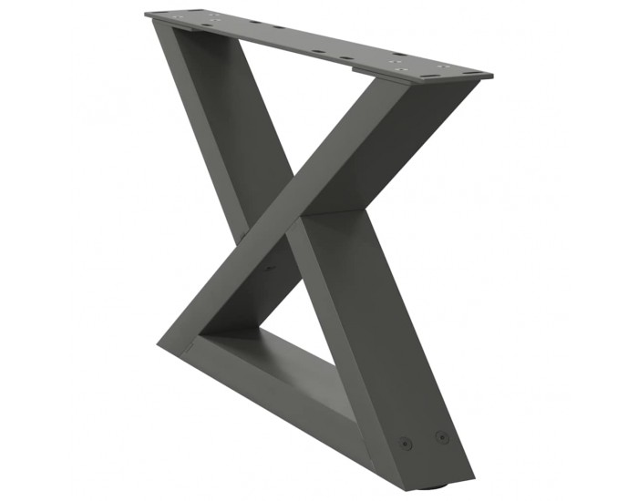Sonata H Крака за масичка за кафе 2 бр. антрацит 50x(30-31,3) cm стомана