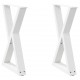 Sonata H Крака за трапезна маса 2 бр. бели 50x(72-73,3) cm стомана