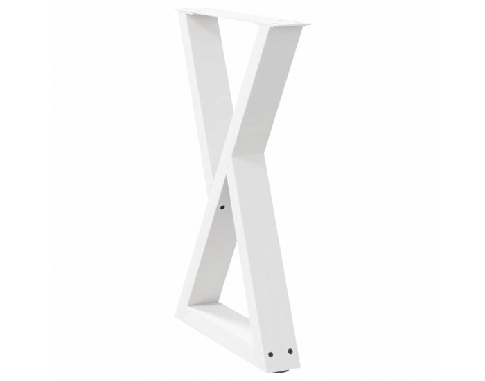 Sonata H Крака за трапезна маса 2 бр. бели 50x(72-73,3) cm стомана