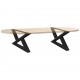 Sonata H Крака за масичка за кафе 2 бр. черни 70x(30-31,3) cm стомана