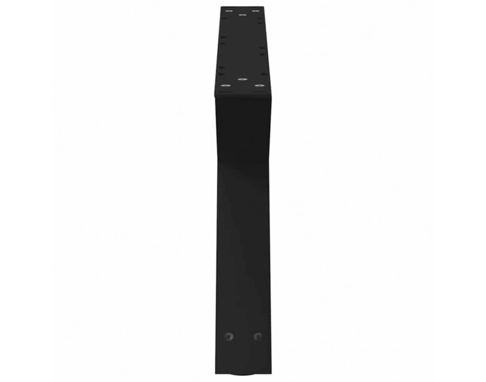 Sonata H Крака за масичка за кафе 2 бр. черни 70x(30-31,3) cm стомана