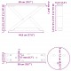 Sonata H Крака за масичка за кафе 2 бр. черни 50x(30-31,3) cm стомана