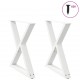 Sonata H Крака за трапезна маса 2 бр. бели 80x(72-73,3) cm стомана