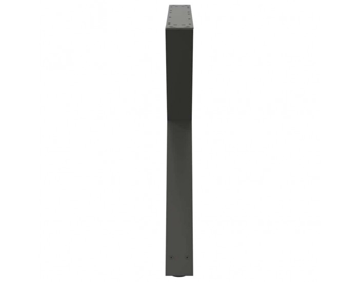 Sonata H Крака за маса за хранене 2 бр Антрацит 90x(72-73,3) cm Стомана