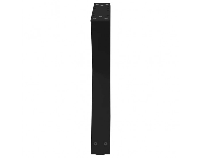 Sonata H Крака за масичка за кафе 2 бр. черни 60x(42-43,3) см стомана