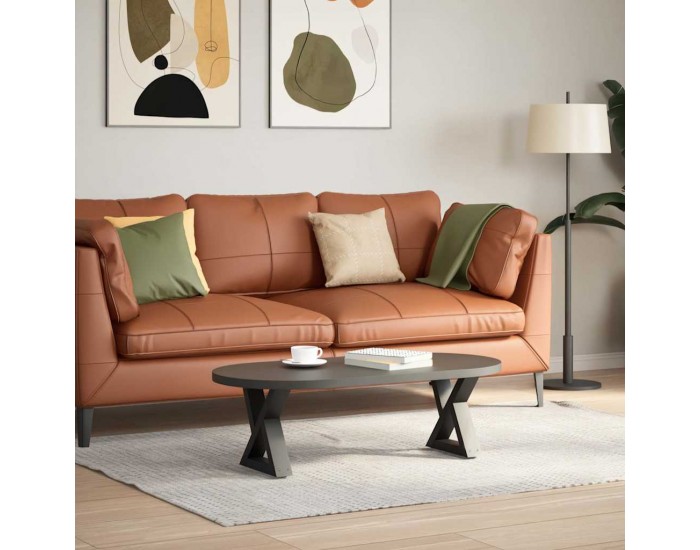 Sonata H Крака за масичка за кафе 2 бр. антрацит 30x(30-31,3) см стомана