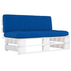Sonata H Градинска палетен среден диван бял импрегнирано борово дърво - Unelte și accesorii de grădină
