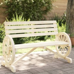Sonata H Градинска пейка, 2-местна, масивна ела - Unelte și accesorii de grădină