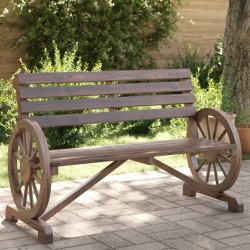 Sonata H Градинска пейка, 2-местна, масивна ела - Unelte și accesorii de grădină