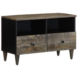 Sonata H ТВ шкаф Светло сив 70x33,5x46 cm Масивна дървесина Манго - Comode TV