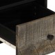 Sonata H ТВ шкаф Светло сив 70x33,5x46 cm Масивна дървесина Манго